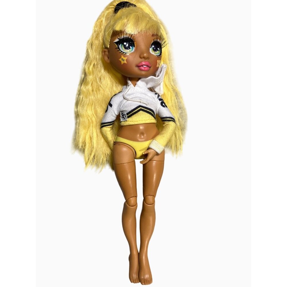 Rainbow High Cheerleader Doll Sunny Madison 11" Yellow Hair